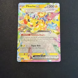 Pikachu ex Surging Sparks Ultra Rare Pokemon TCG 057/191 Scarlet & Violet - Image 3