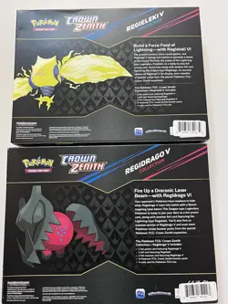 Pokemon TCG Crown Zenith Regieleki V/Regidrago V Box - 2 Boxes 820650871832 - Image 2