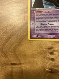 Pokemon TCG Unown EX Unseen Forces R/28 Holo Rare Basic Psychic 60HP - Image 3