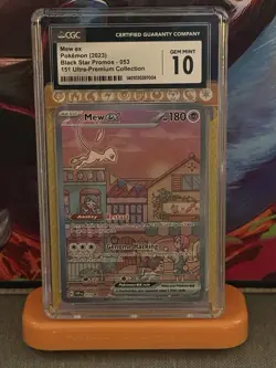 2023 POKEMON 151 ULTRA-PREMIUM COLLECTION PROMO #053 MEW EX CGC 10 GEM MINT - Image 1