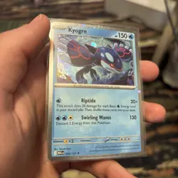 Kyogre 034/132 Cosmos Holo Mega Evolution Knock Out Collection Box Promo Pokemon - Image 1