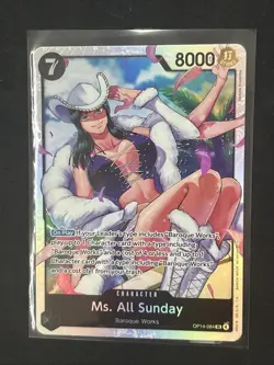 Ms. All Sunday Op14-084 The Azure Sea’s Seven SR Foil One Piece English X2 - Image 1