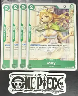 4x One Piece OP08-032 UC Milky - Regular - English - Play Set - TCG - NM/M - Image 1