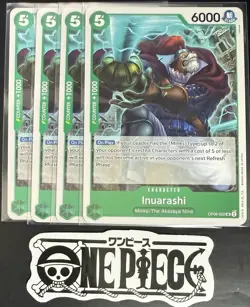 4x One Piece OP08-022 UC Inuarashi - ENG - Regular - Play Set - TCG - NM/M - Image 1