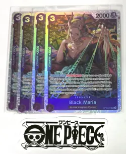 4x One Piece OP08-074 SR Black Maria - Foil - English - Play Set - TCG - NM/M - Image 1