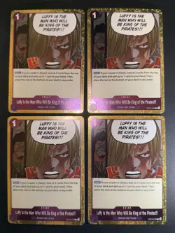 4x OP12-079 Sanji Event R Playset- One Piece TCG Legacy of the Master Eng - Image 1