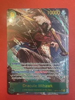 One Piece OP14 Azure Sea's Seven Dracule Mihawk 119 SEC Alt Art One Piece TCG - Image 1