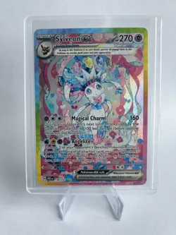 Pokemon TCG Sylveon EX Holo Prismatic Evolutions Card 156/131 M/Nm English - Image 1