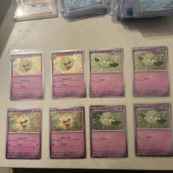 Pokemon 8 Card Lot - Cottonee 018 + Whimsicott MEP 019 - Black Star Promo - NM - Image 1
