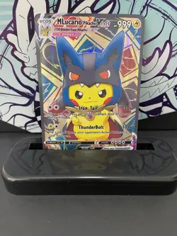 Pikachu MLucario Cosplay Pokemon Custom Fan Art Card - Image 1