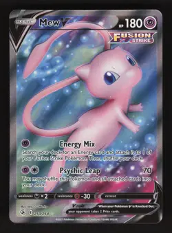 Mew V 250/264 Pokemon Fusion Strike Holo Full Art Card - Image 1