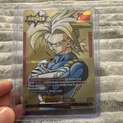 Trunks : Future SB02-001 (Gold) - Manga Booster 02 (SB02) Leader Card - Image 1