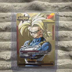 Trunks : Future SB02-001 (Gold) - Manga Booster 02 (SB02) Leader Card - Image 2