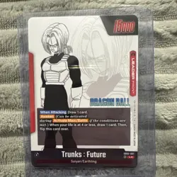 Trunks : Future SB02-001 (Gold) - Manga Booster 02 (SB02) Leader Card - Image 3
