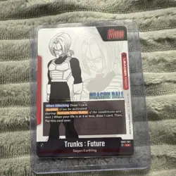 Trunks : Future SB02-001 (Gold) - Manga Booster 02 (SB02) Leader Card - Image 4