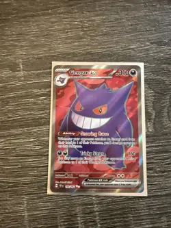 Pokemon Gengar EX Full Art Ultra Rare TCG Card Temporal Forces 193/162 - Image 1