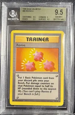 Revive 89/102 Pokemon Card - 1999 Base Set, BGS 9.5 Gem Mint - Image 1