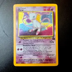 Mew Holo WOTC Black Star Promo 9 Pokemon Card - Image 1