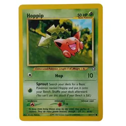Pokemon TCG Hoppip Neo Genesis 61/111 Unlimited Common Card WOTC NM - Image 1