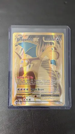 Pokemon Dragonite EX Full Art Ultra Rare Holo 106/108 Evolutions Card 2016 - Image 1