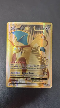 Pokemon Dragonite EX Full Art Ultra Rare Holo 106/108 Evolutions Card 2016 - Image 3