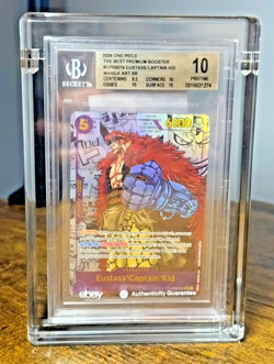 BGS 10 One Piece Card Eustass Captaid Kid Manga Alternative Art OP05-074 PRB01 - Image 1