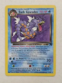 Pokemon TCG Team Rocket Dark Gyarados 25/82 Non-Holo Card - Image 1