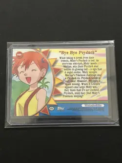 2000 Pokemon Orange Islands OR8 BYE BYE PSYDUCK blue logo HOLO card TCG - Image 2