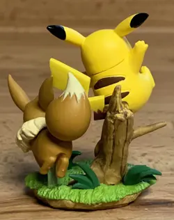 Pokemon Pikachu & Eevee Poke Ball Collection Figure, Ball, And Holo Cards - Image 3