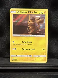 2019 Pokemon Detective Pikachu SM190 Black Star Promo Holo Rare Card MP - Image 1