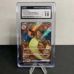 GEM MINT 10 Charizard ex SR 185/165 sv2a 151 Japanese Pokemon Card CGC 10 - Image 1