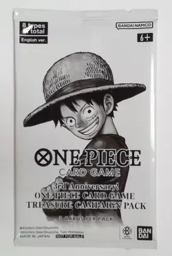 One Piece Card Game 3rd Anniversary Treasure Campaign Booster Pack - Image 1