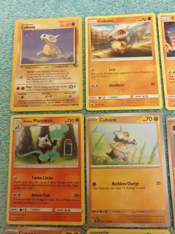 CUBONE & MAROWAK BUNDLE OF POKEMON CARDS - Image 2