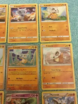 CUBONE & MAROWAK BUNDLE OF POKEMON CARDS - Image 3