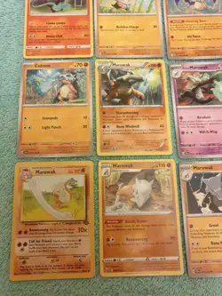 CUBONE & MAROWAK BUNDLE OF POKEMON CARDS - Image 4