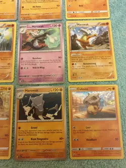 CUBONE & MAROWAK BUNDLE OF POKEMON CARDS - Image 5