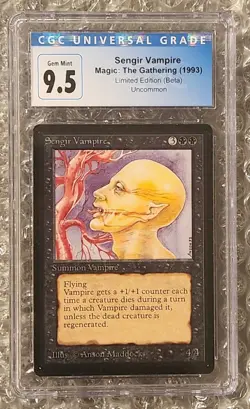 ✨Sengir Vampire MTG Beta CGC 9.5 Gem Mint (1993) Magic The Gathering✨ - Image 1