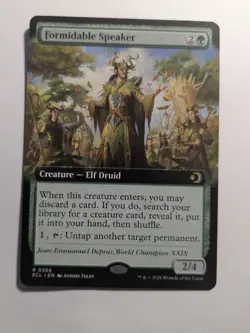 Formidable Speaker (Extended Art) Lorwyn Eclipsed Regular 366 MtG - Image 1