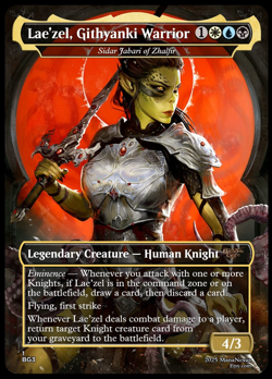 MTG - Sidar Jabari of Zhalfir Alternative Art - Laezel BG3 - FOIL - S33 - Image 1