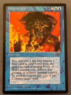 Force of Will Alliances MTG-Unplayed Near Mint-Vintage-Magic: the Gathering - Image 1