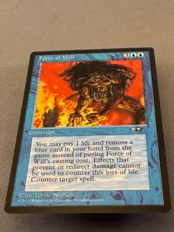 Force of Will Alliances MTG-Unplayed Near Mint-Vintage-Magic: the Gathering - Image 3
