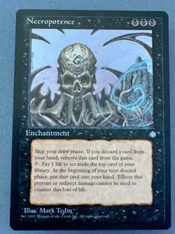 Necropotence Ice Age-Never Played Near Mint/Mint-Vintage Magic the Gathering - Image 1
