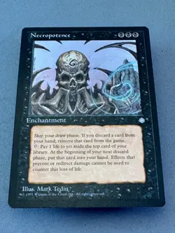 Necropotence Ice Age-Never Played Near Mint/Mint-Vintage Magic the Gathering - Image 3