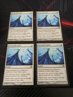 MTG Mycosynth Lattice Darksteel 130/165 Regular Rare x4 - Image 1