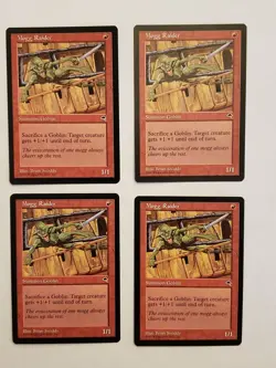 Awesome Magic the Gathering MTG Tempest Mogg Raider x4 nm/mint English - Image 1