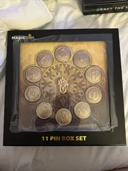 Magic the Gathering MTG MagicCon Chicago Ravnica Guild 11 Pin Box Set New Sealed - Image 1