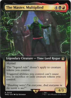 The Master, Multiplied (Extended Art) R Universes Beyond: Who 429 - LP MTG - Image 1