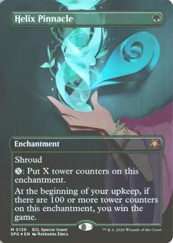 MTG Helix Pinnacle (0139) *Foil* Borderless Special Guest Lorwyn Eclipsed MT/NM - Image 1