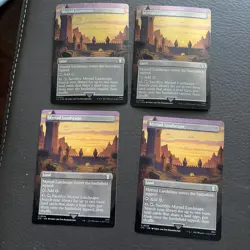 SET OF 2 Foil 2 Standard - Myriad Landscape (Borderless) MTG LOTR - Image 2