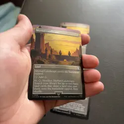 SET OF 2 Foil 2 Standard - Myriad Landscape (Borderless) MTG LOTR - Image 3